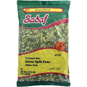 Sadaf Green Split Peas 24×24 oz.