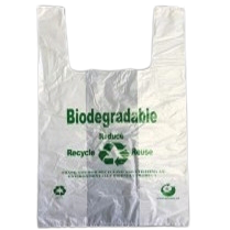 Bio EcoT-Shirt Bag 10″+6.5″x20″(M) 15mic 2000/cs